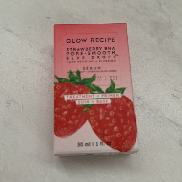 NEW Glow Recipe Strawberry BHA Pore-Smooth Blur Drops - Picture 5 of 6